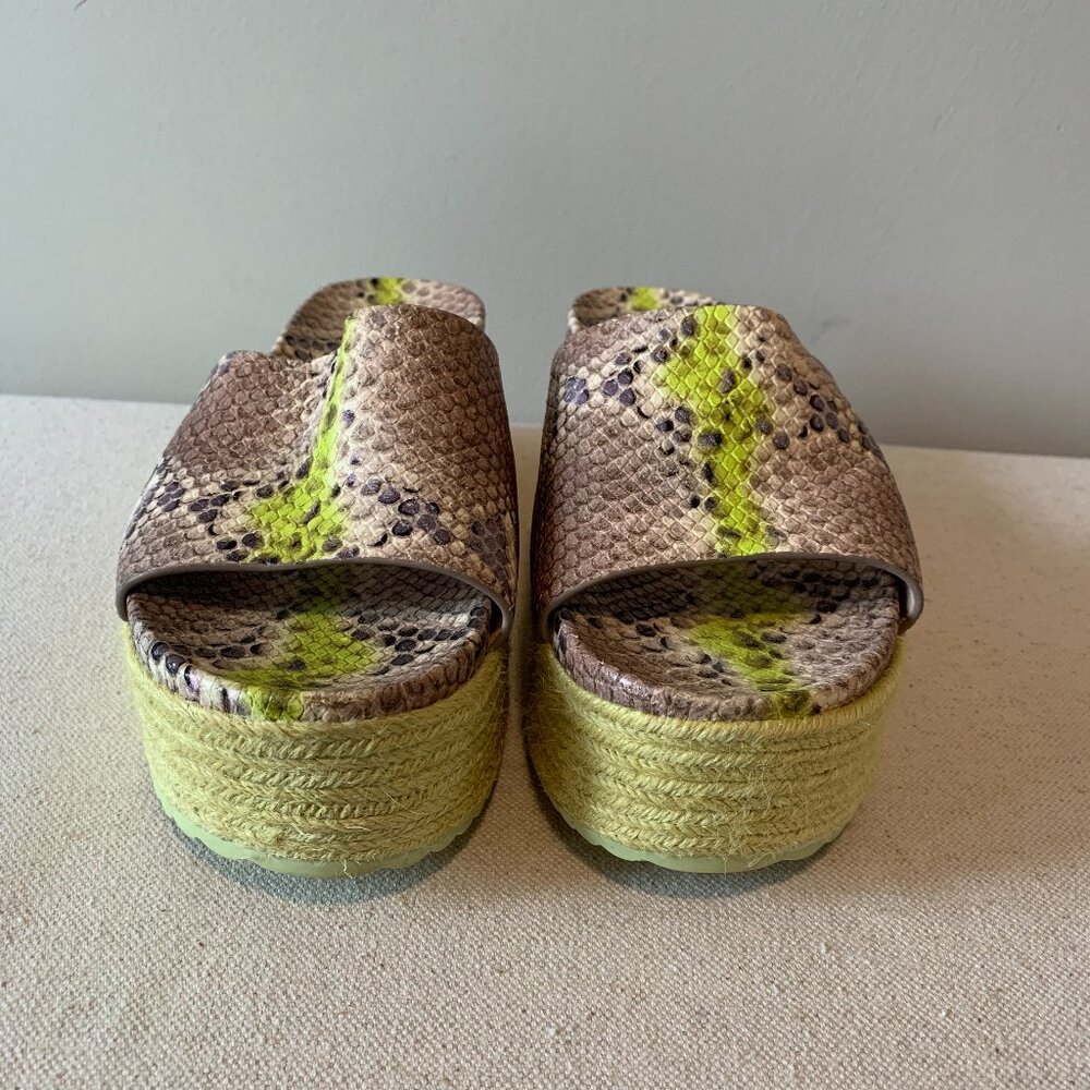 Kate Spade Zia Faux Snakeskin Leather Platform Size 8 Gently Used amberflesh64 a